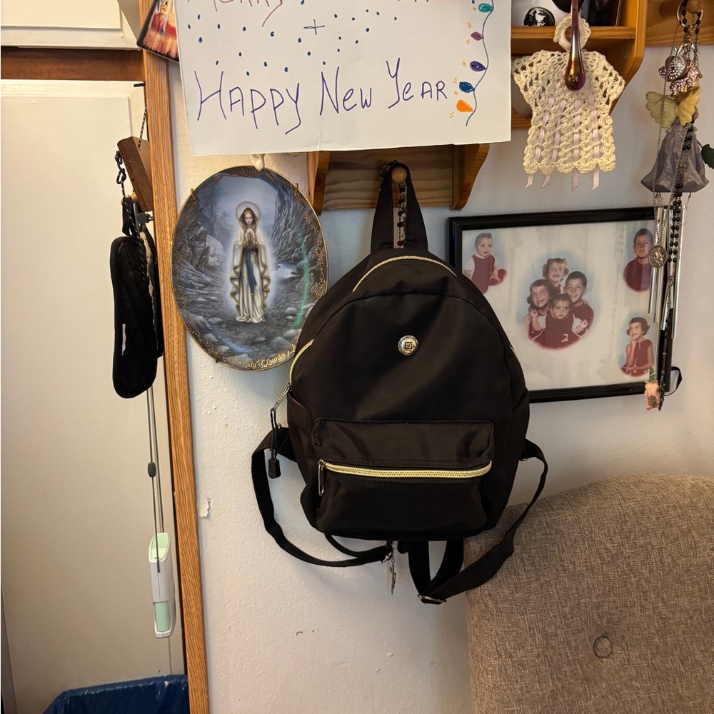 Stone Mountain Accessories Black and Gold Backpack